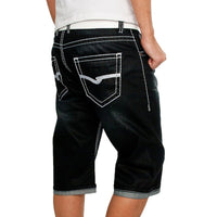 Thumbnail for White Men's Denim Pants with Fold Pockets; a Stylish Choice for European and American Men's Summer Casual Fashion - InspiredGrabs.com