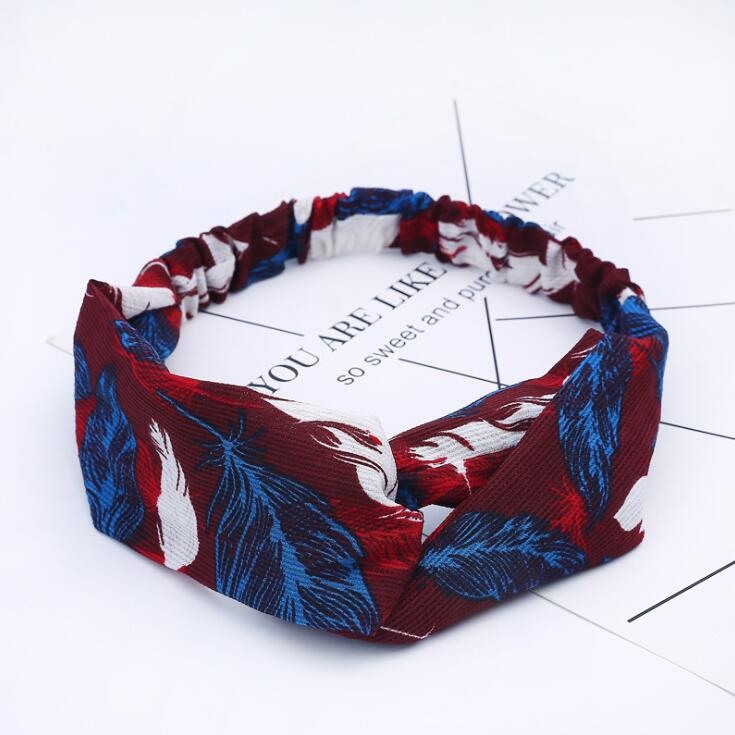 Women Retro Style Floral Print Headbands - InspiredGrabs.com