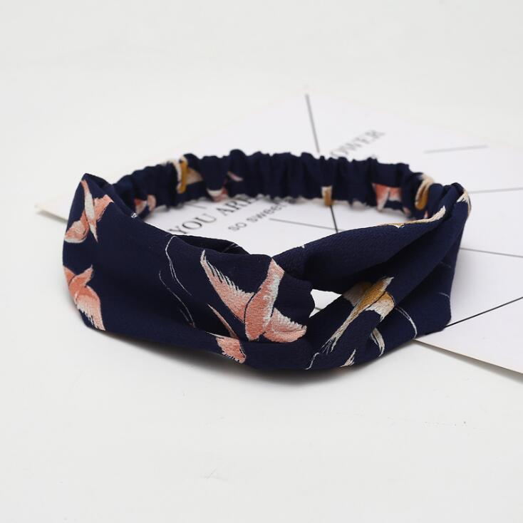 Women Retro Style Floral Print Headbands - InspiredGrabs.com