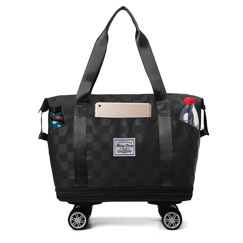 Women's Double-Layered Travel Totes with Large Capacity, Wet/Dry Separation, and Expandable Design - InspiredGrabs.com