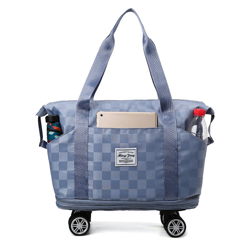 Women's Double-Layered Travel Totes with Large Capacity, Wet/Dry Separation, and Expandable Design - InspiredGrabs.com