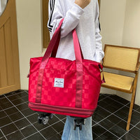 Thumbnail for Women's Double-Layered Travel Totes with Large Capacity, Wet/Dry Separation, and Expandable Design - InspiredGrabs.com