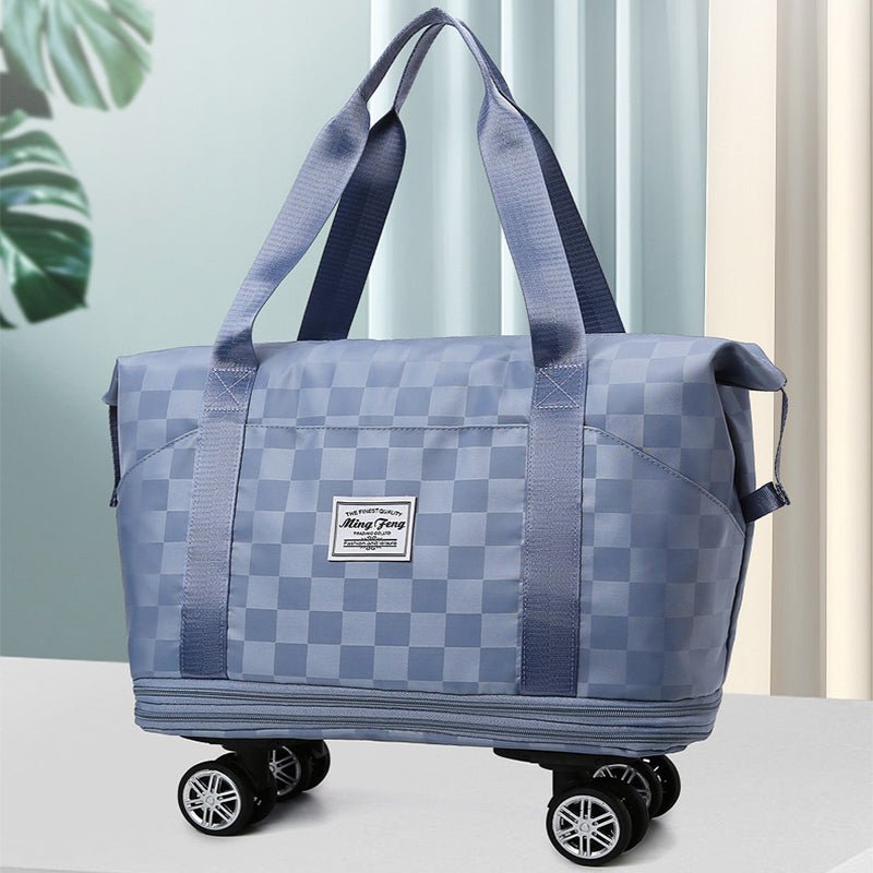 Women's Double-Layered Travel Totes with Large Capacity, Wet/Dry Separation, and Expandable Design - InspiredGrabs.com