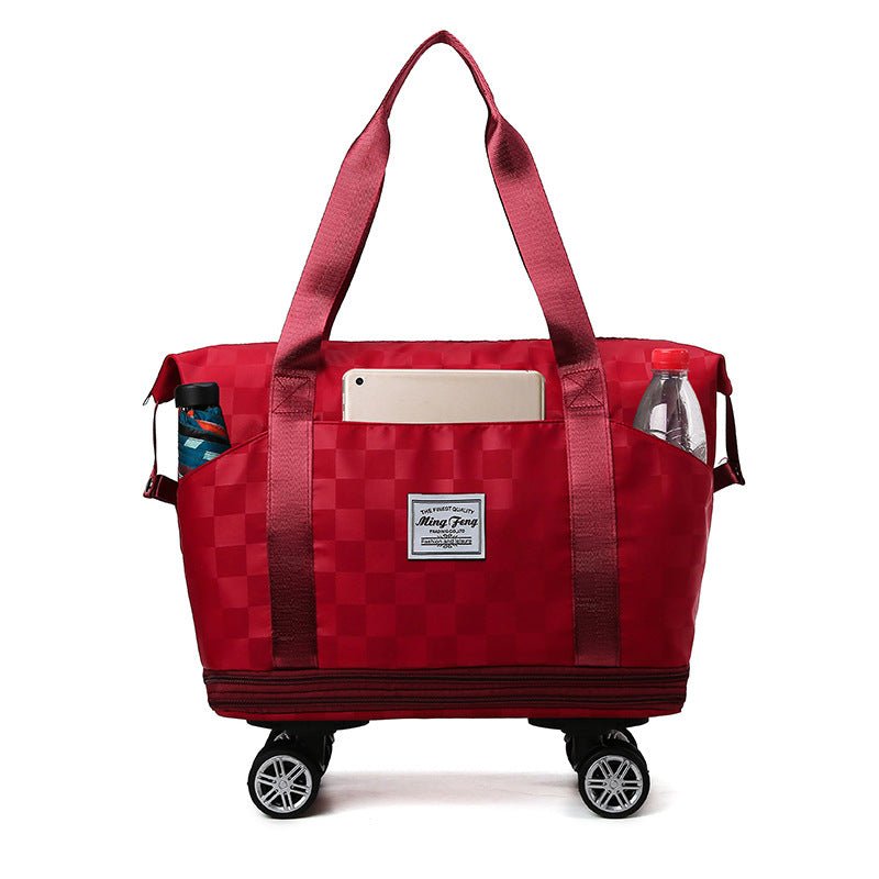 Women's Double-Layered Travel Totes with Large Capacity, Wet/Dry Separation, and Expandable Design - InspiredGrabs.com