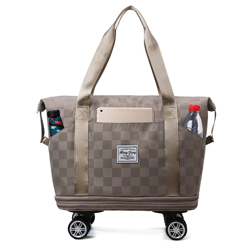 Women's Double-Layered Travel Totes with Large Capacity, Wet/Dry Separation, and Expandable Design - InspiredGrabs.com