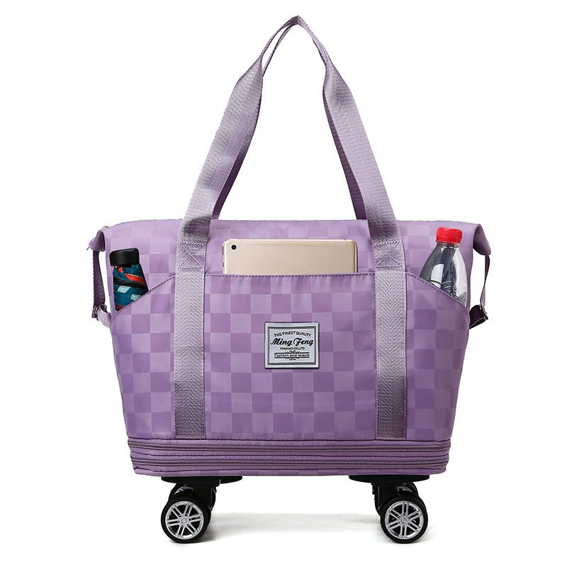 Women's Double-Layered Travel Totes with Large Capacity, Wet/Dry Separation, and Expandable Design - InspiredGrabs.com