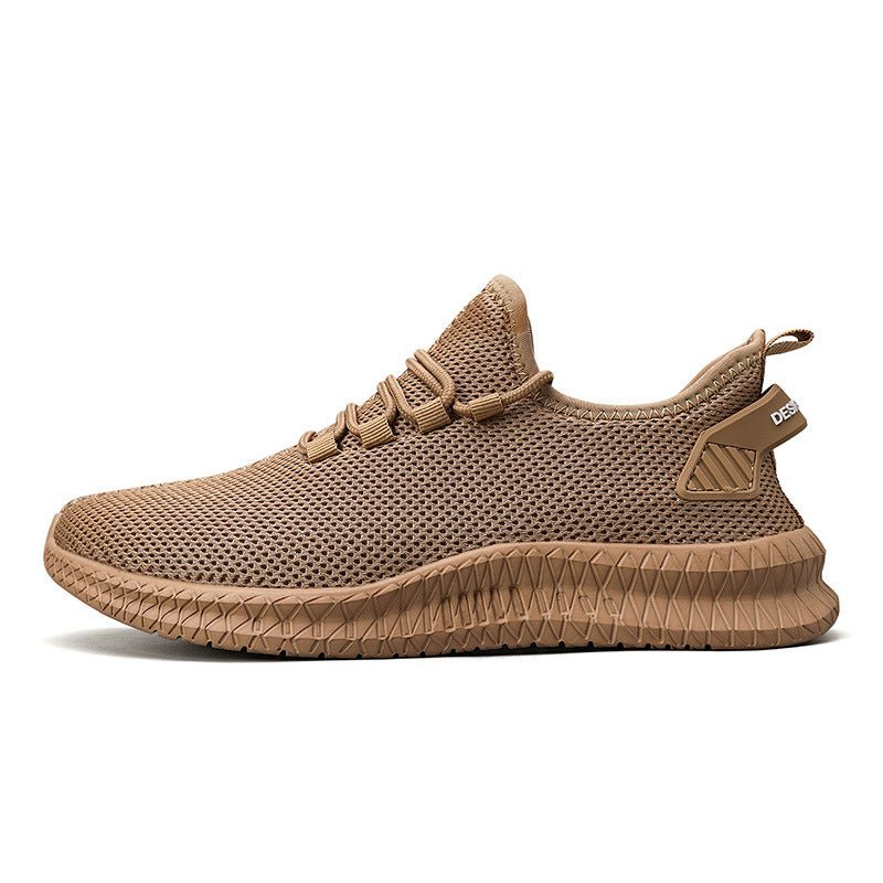 Woven Mesh Small White Shoes Summer And Autumn Plus Size Men's Sports Casual Shoes - InspiredGrabs.com