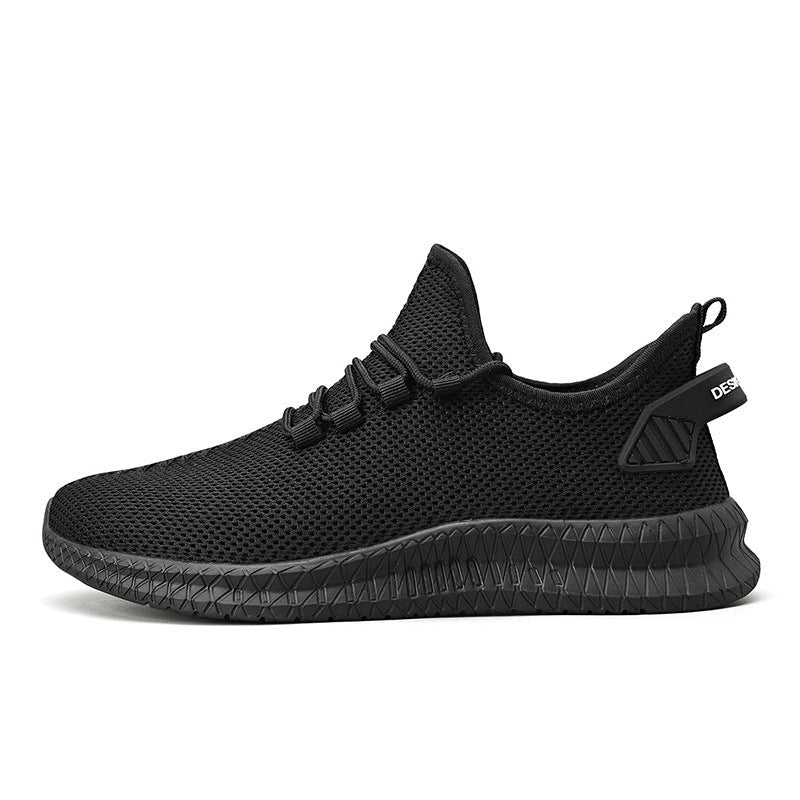 Woven Mesh Small White Shoes Summer And Autumn Plus Size Men's Sports Casual Shoes - InspiredGrabs.com